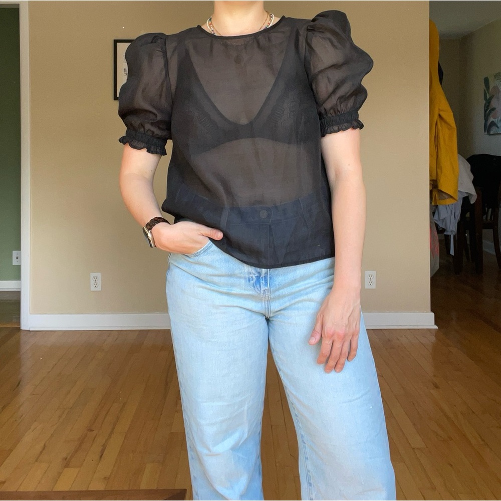 H&M Sheer Blouse - Size M